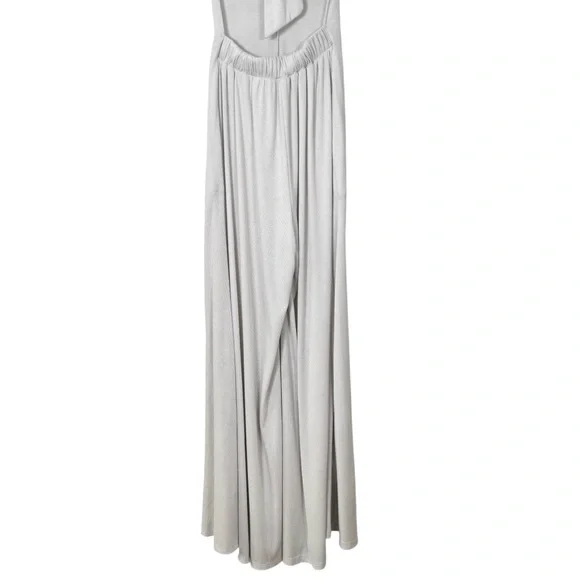 FREE PEOPLE FP BEACH Leigh Open Back One Piece Halter Wide Leg Jumpsuit Size XS - Picture 9 of 14